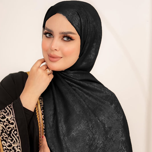 1/2 Pack Non-Stretch Religious Muslim Khimar Abaya, 100% Polyester, Breathable, Handmade, Available in Various Solid Colors, Includes Hand Wash or Professional Dry Clean Care Instructions