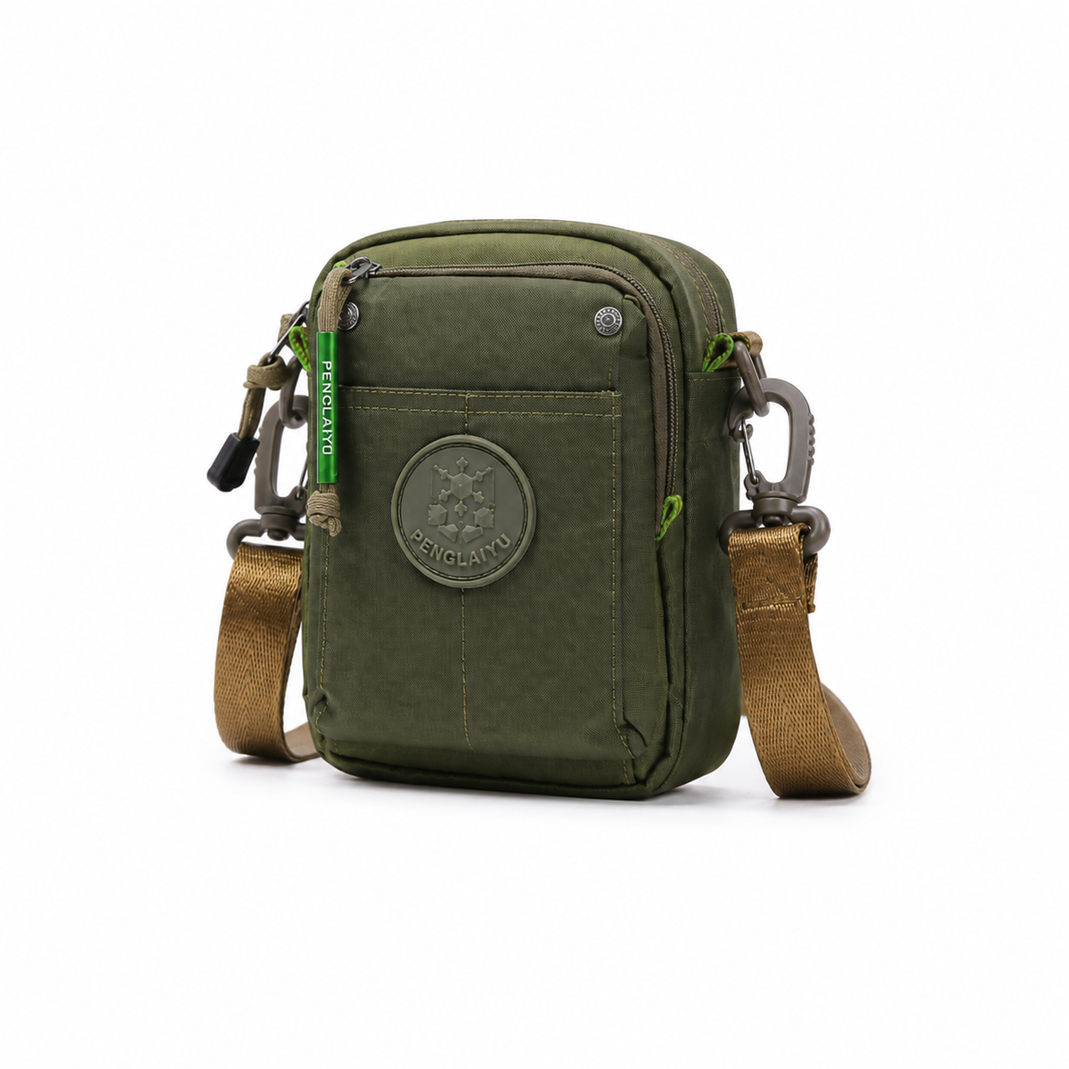 Olive Green Tactical Crossbody Shoulder Bag