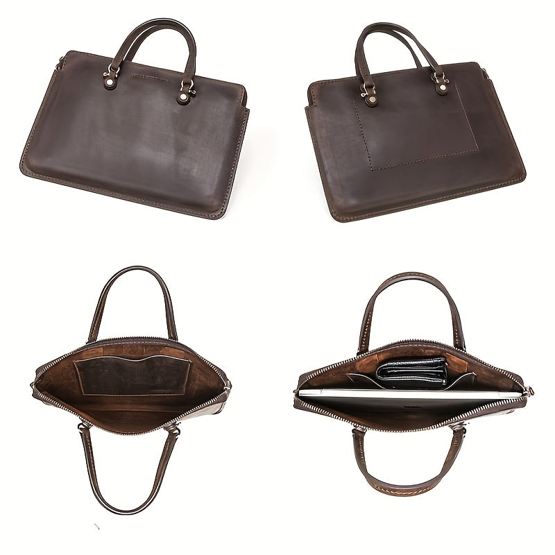 Women Genuine Leather Laptop Bag Handbag Briefcase for MacBook Pro 13'' Notebook Gift