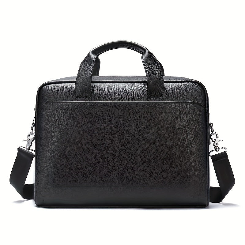 Vintage Head Layer Cowhide Men Handbag Large Capacity Laptop Briefcase Commuter Business Men Single Shoulder Crossbody Bag