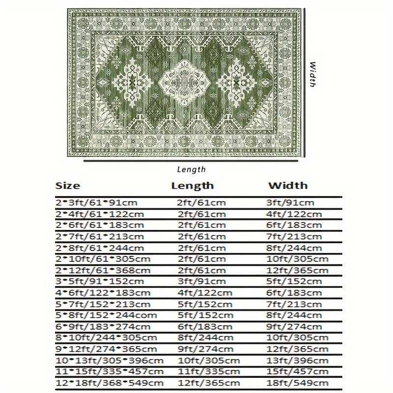 Machine Washable Rugs Distressed Vintage Tribal Medallion Area Rugs For Living Room Bedroom Office Low Pile Neutral Soft Rug Indoor Stain Resistant Throw Rug Runner Rug Non Slip Entryway Rug Foldable Farmhouse Floor Cover