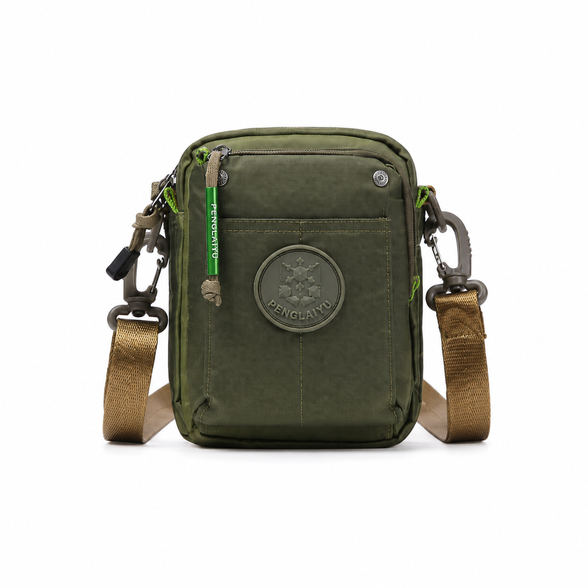 Olive Green Tactical Crossbody Shoulder Bag