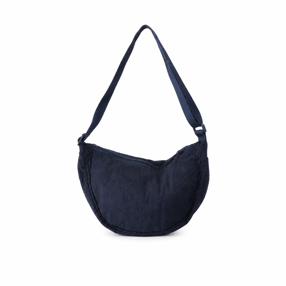 Navy Blue Crescent Shoulder Bag