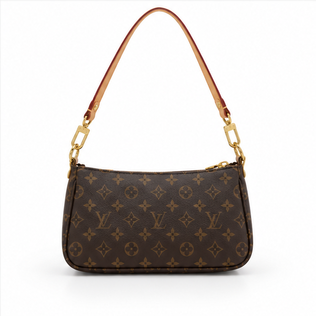 Brown Monogram Chain Shoulder Bag