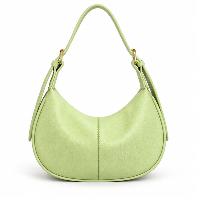 Mint Green Crescent Hobo Shoulder Bag