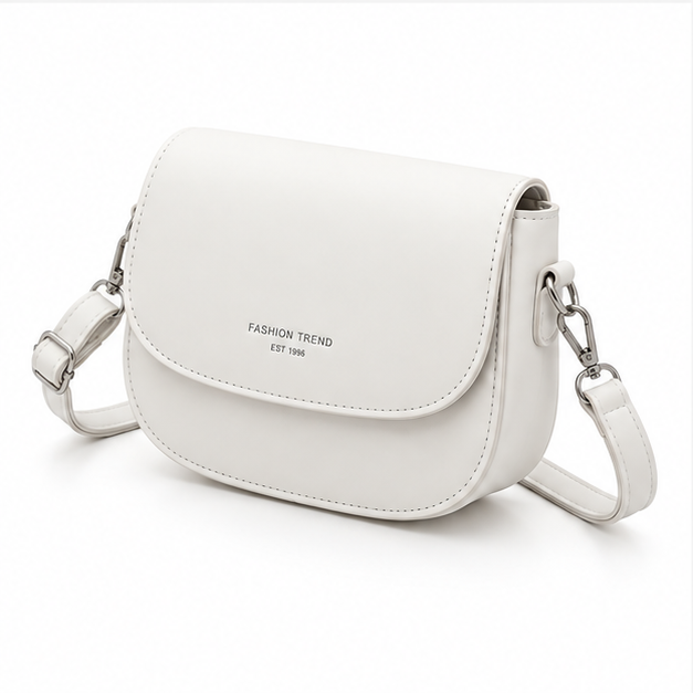 Elegant Minimalist White Crossbody Shoulder Bag