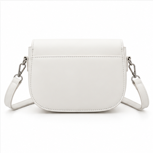 Elegant Minimalist White Crossbody Shoulder Bag