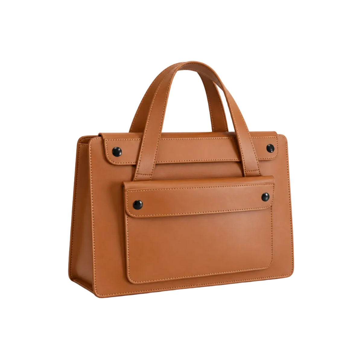 Camel Leather Laptop Bag With Handles