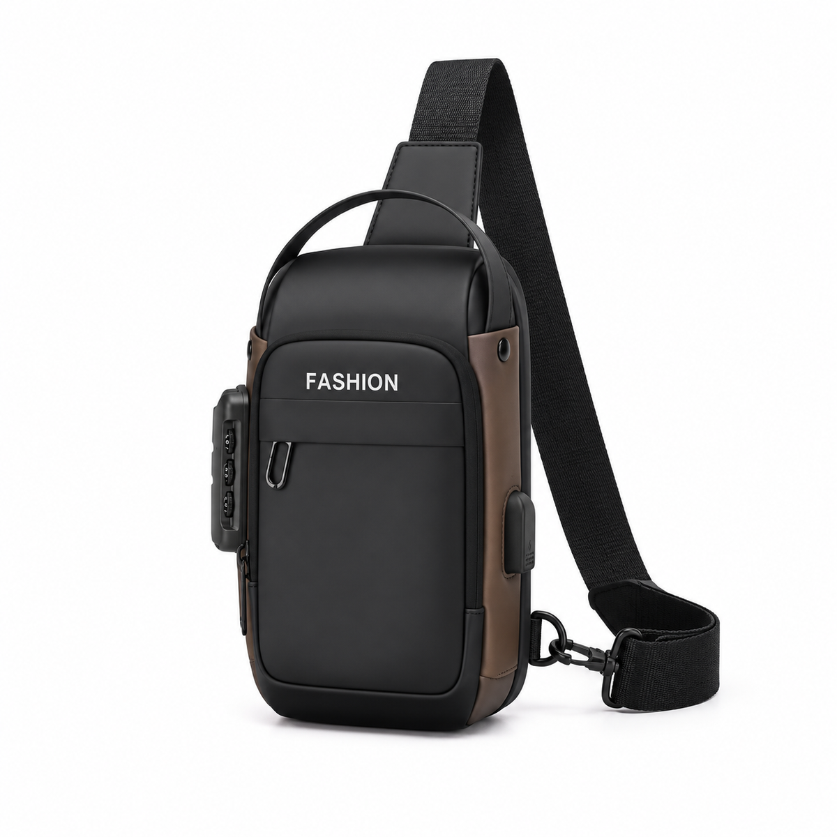 Modern Black Crossbody Sling Chest Bag