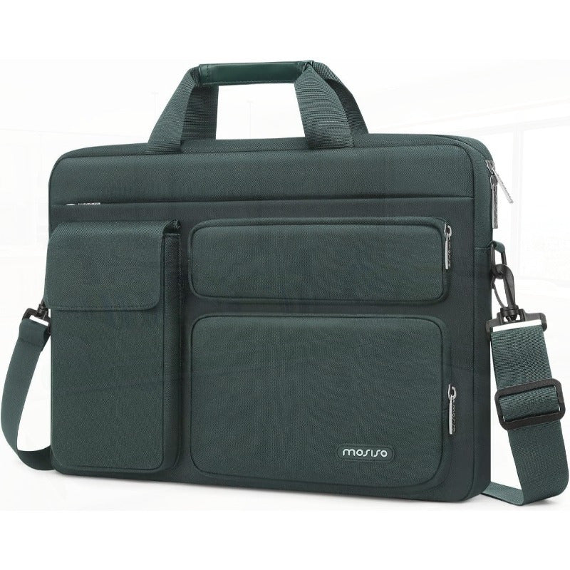 Men Leather Laptop Shoulder Bag Compatible with MacBook Air 15 M4 M3 M2 Pro 16 inch M4 M3 M2 M11515.6 inch Notebook