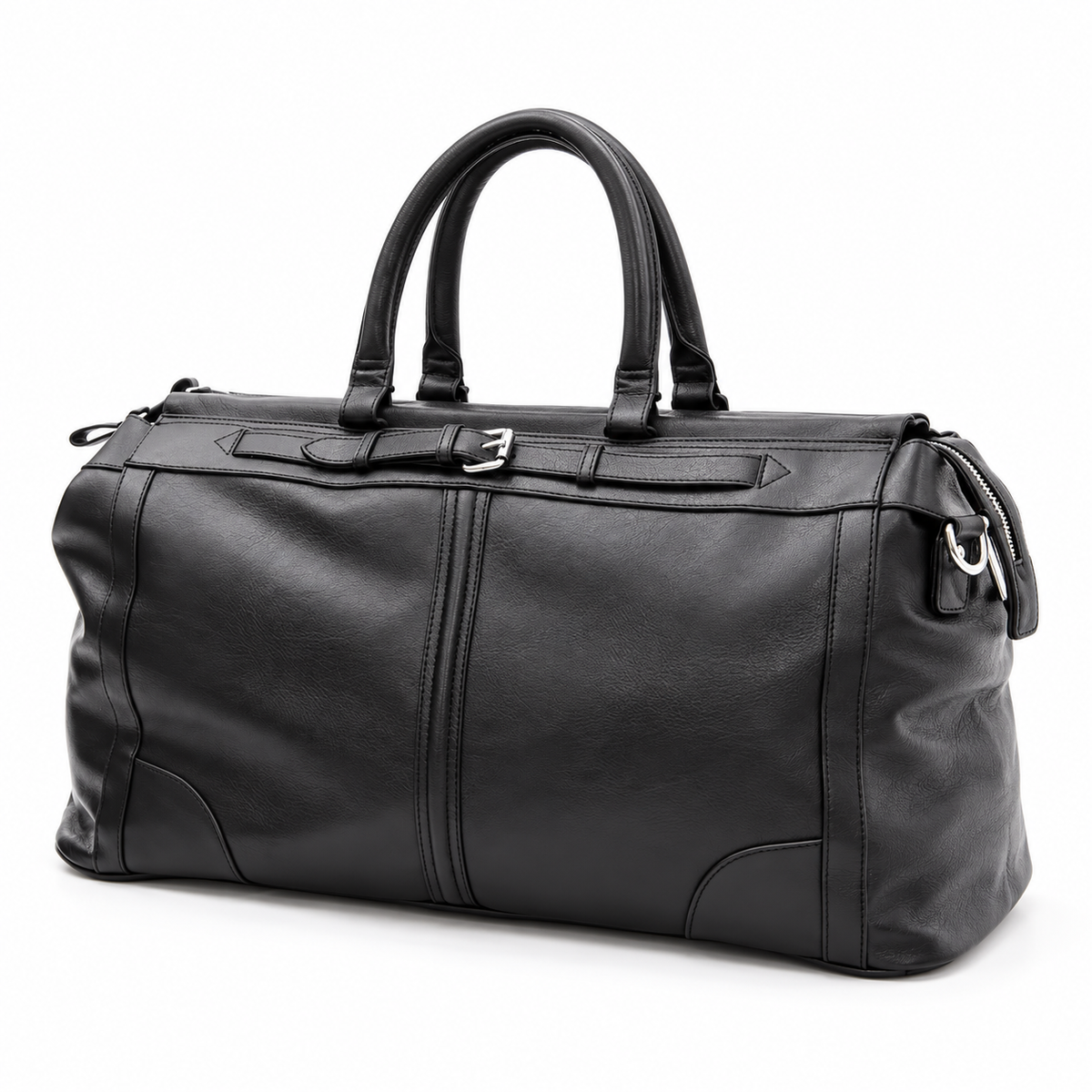 Classic Black Overnight Bag With Handles