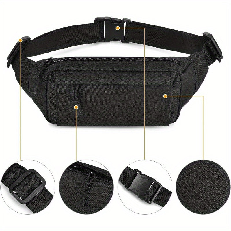 Tactical Fanny Pack Small Military Leather Belt Bag Money Belt Bumbag for Daily Use Travel Hiking Climbing Running
