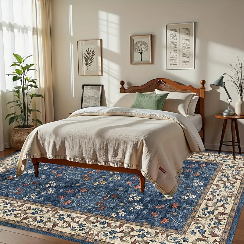 1pc KOKOLOLEE Luxury Bohemian Paisley/Striped//Tortoiseshell Carpet - Non-Slip Machine Washable Soft Rectangular Suitable for, Bedroom, - Jumbo Sizes Available, Decor, 100% Polyester Fiber