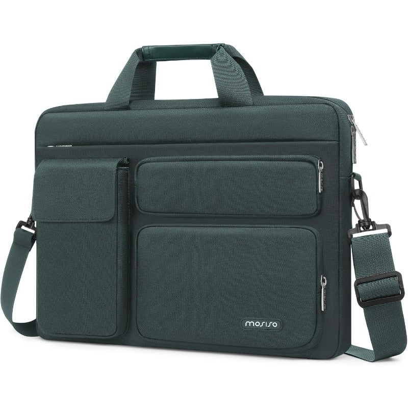 Men Leather Laptop Shoulder Bag Compatible with MacBook Air 15 M4 M3 M2 Pro 16 inch M4 M3 M2 M11515.6 inch Notebook