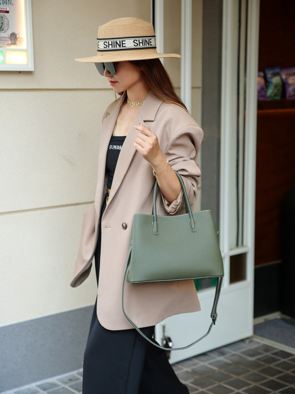 Genuine Leather Women's Tote Bag, Top Layer Cow Genuine Leather Commuting Handbag, Large Capacity Work Bag, Lightweight Durable Women's Bag