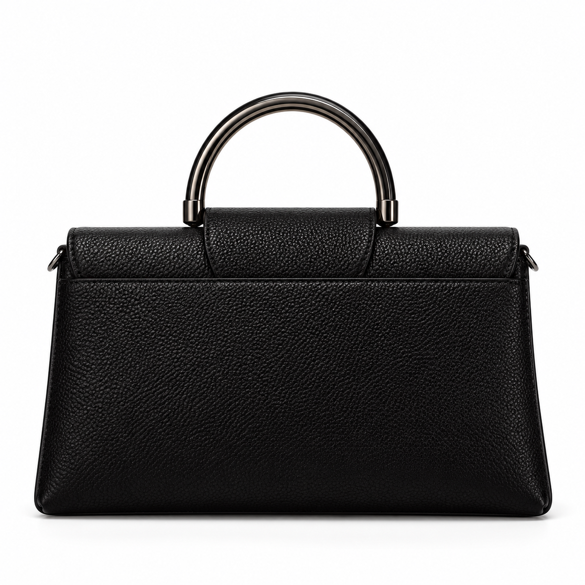 Black White Snakeskin Leather Evening Clutch