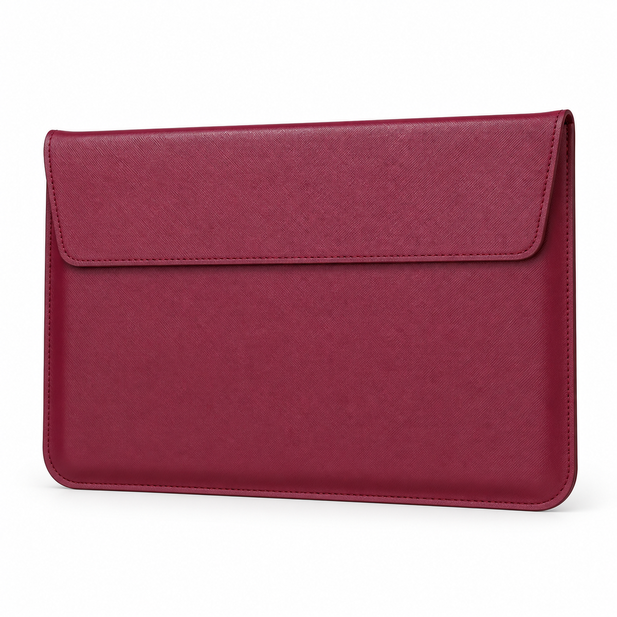 Burgundy Leather Laptop Bag Envelope Style