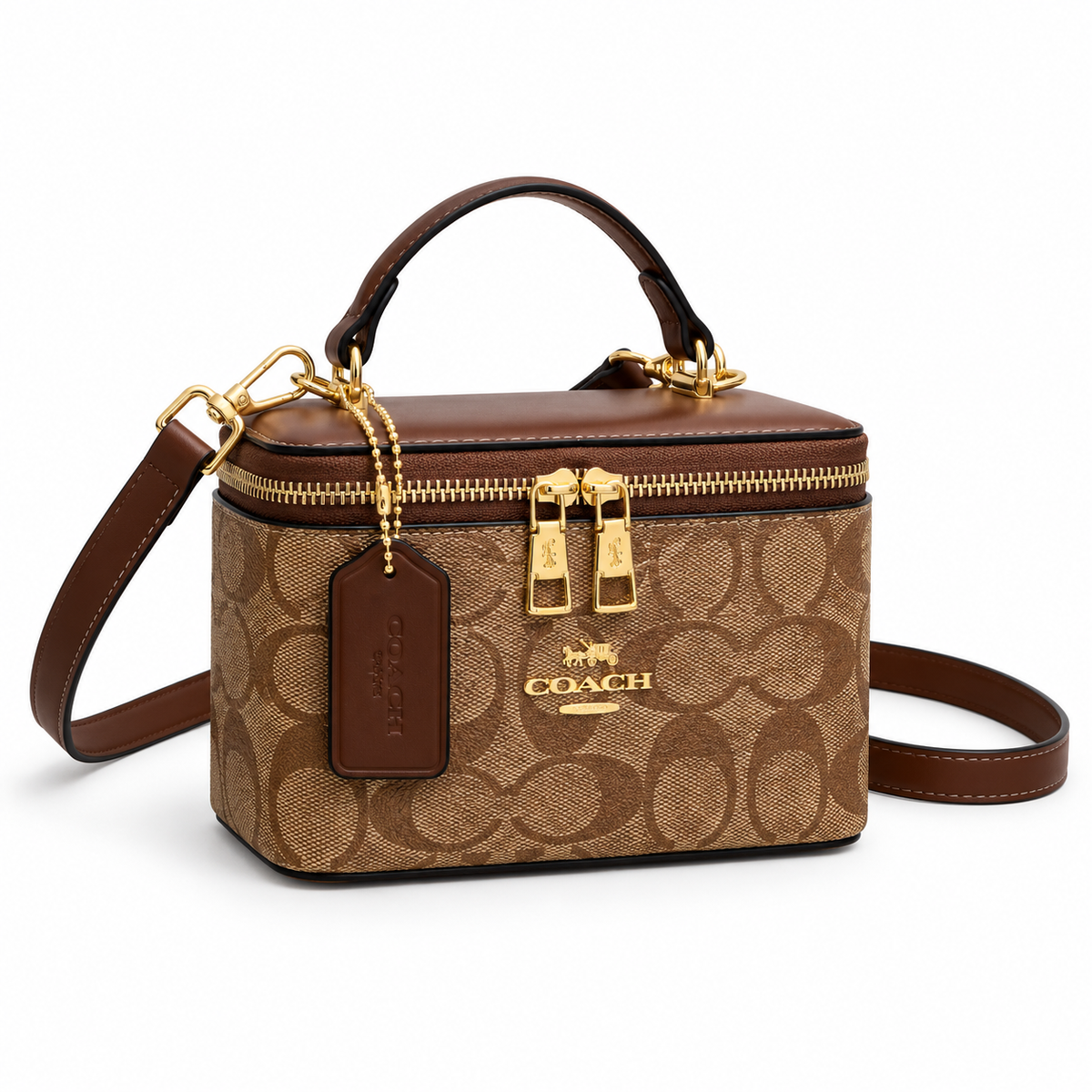 Classic Brown Monogram Box Crossbody Bag
