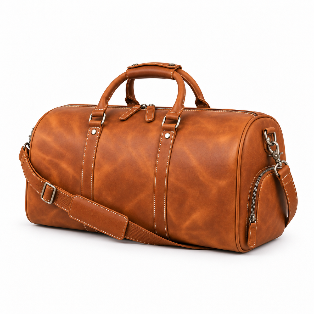 Light Brown Classic Weekend Travel Duffel