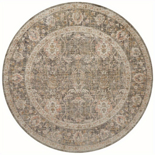 Rosemarie Sage Blush 5'0" x 5'0" Round Area Rug