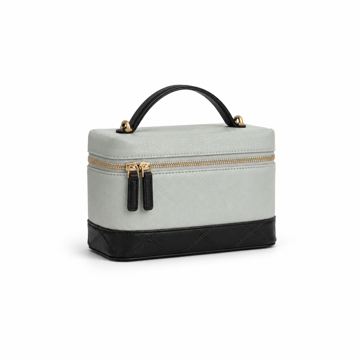 Mint Green Quilted Vanity Handbag
