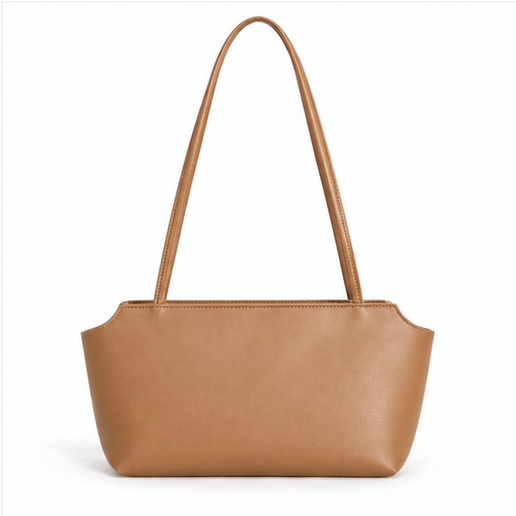Light Brown Minimalist Everyday Shoulder Bag