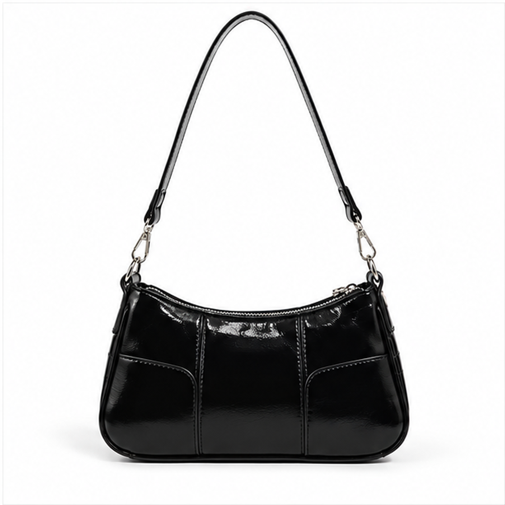 Black Chain Buckle Punk Shoulder Bag