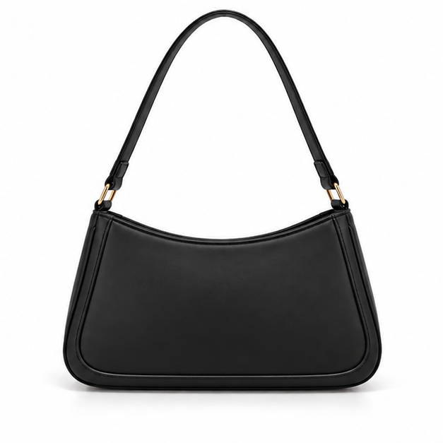 Elegant Black Bow Detail Shoulder Bag