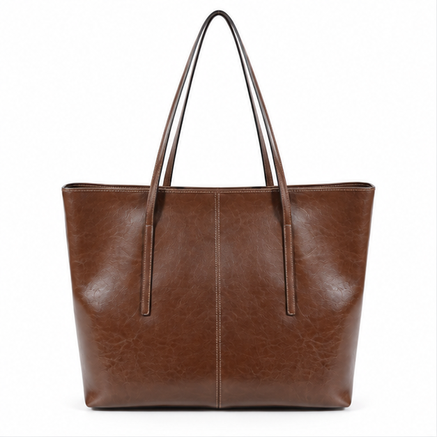 Coffee Brown Classic Everyday Shopper Tote