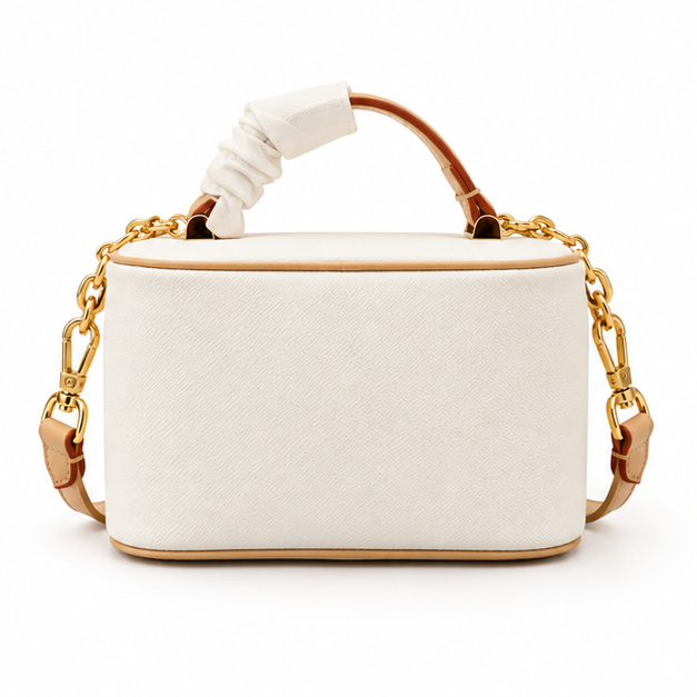 Elegant Structured Vanity Crossbody Handbag Purse