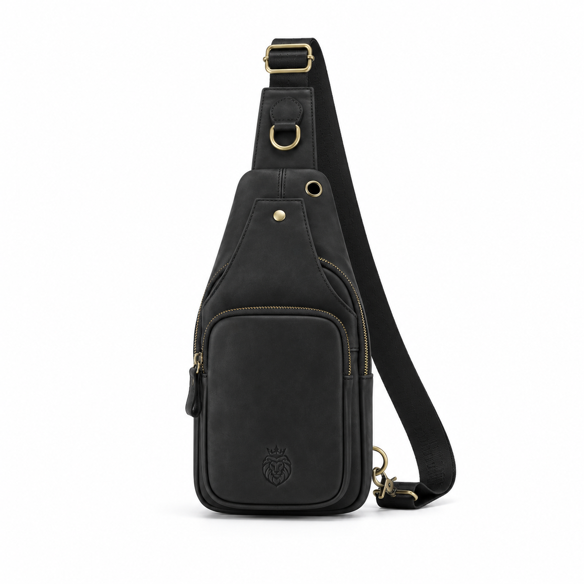 Vintage Black Adjustable Crossbody Sling Bag