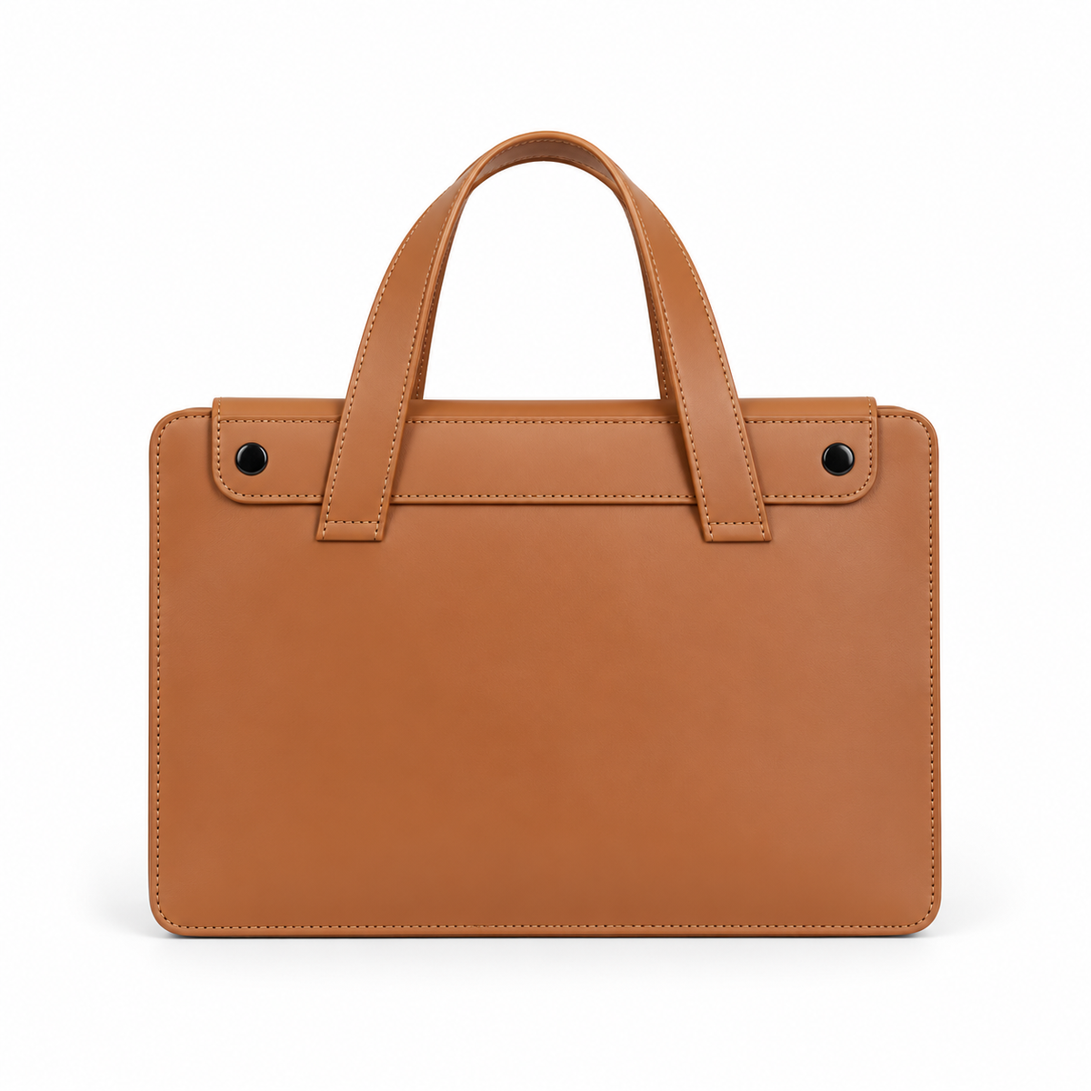Camel Leather Laptop Bag With Handles