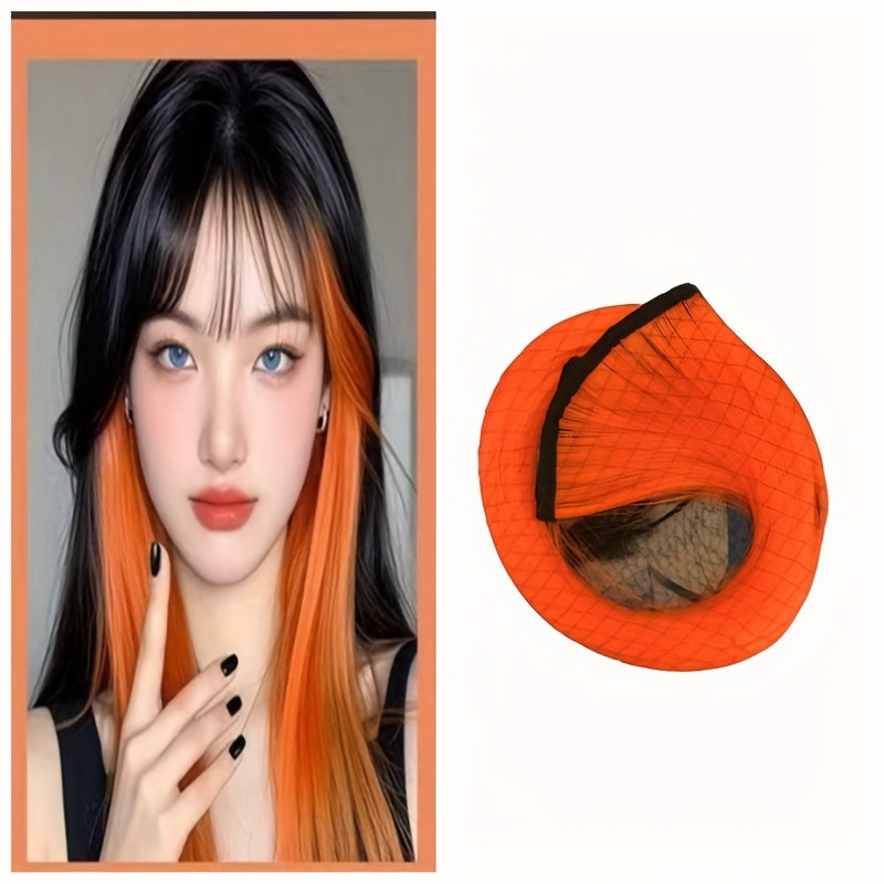 Surprisingly Colorful Hair Patches, Simple and Easy to Operate Straight Clip Style Hair Tie, Naturally Increasing Hair Volume, 20 Inches Long with 8 Color Options, Suitable for Daily Dressing