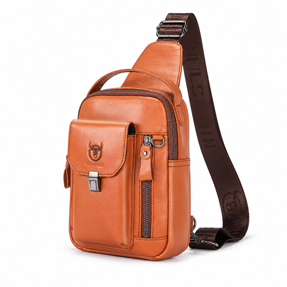 Classic Cognac Brown Everyday Sling Bag