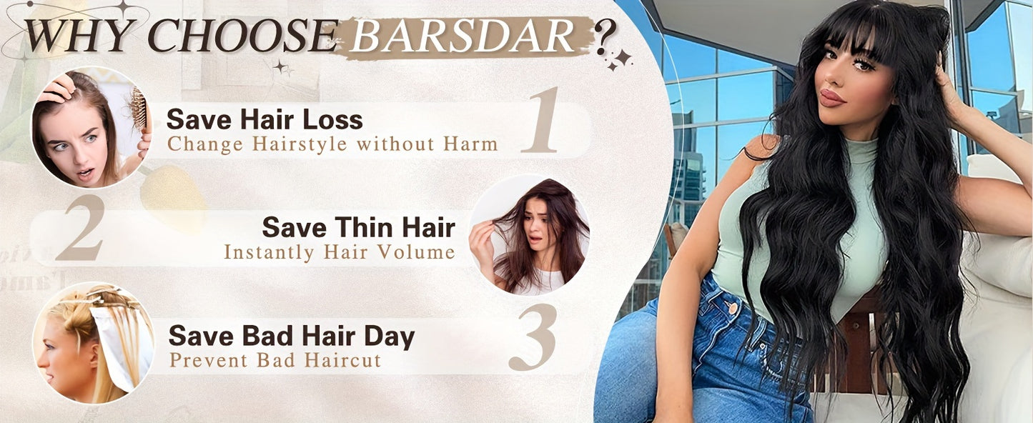 20 Inch Wavy Clip In Hair Extensions For Women