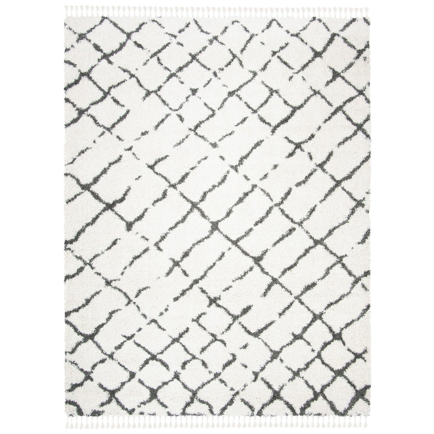 Shag & Flokati Indoor Power Loomed Easy Care Area Rug For Home Decor Rug for Living Room, Bedroom, Dining Room, Home Office, Basement