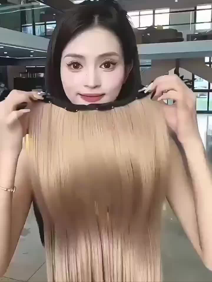 Surprisingly Colorful Hair Patches, Simple and Easy to Operate Straight Clip Style Hair Tie, Naturally Increasing Hair Volume, 20 Inches Long with 8 Color Options, Suitable for Daily Dressing