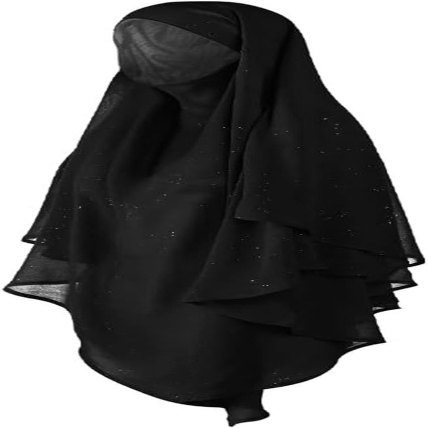 Women's Full Coverage Long Khimar Hijab Niqab - Elegant Islamic Prayer Scarf Wrap, Breathable Chiffon-like Fabric Abaya, for Ramadan, Eid, Daily Prayer & Modest Fashion - Islamic Hijab Clothing