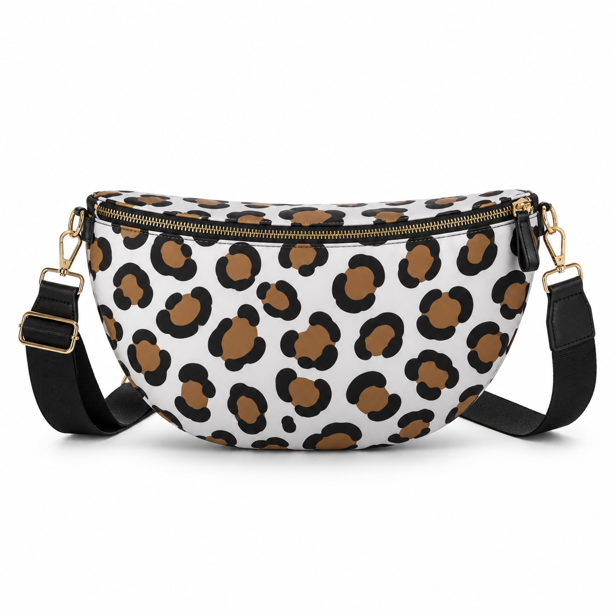 Chic Leopard Print Sling Crossbody Bag