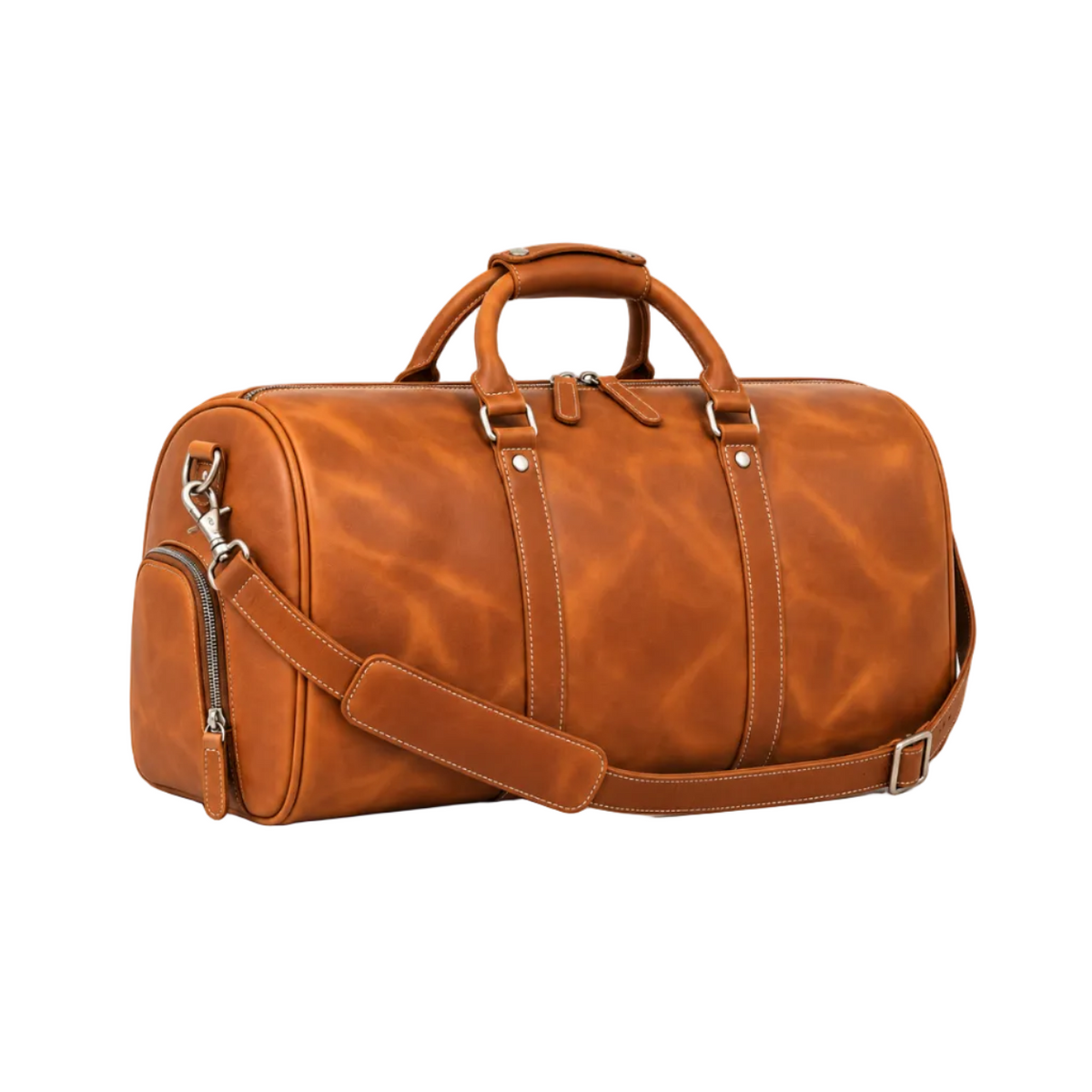 Light Brown Classic Weekend Travel Duffel