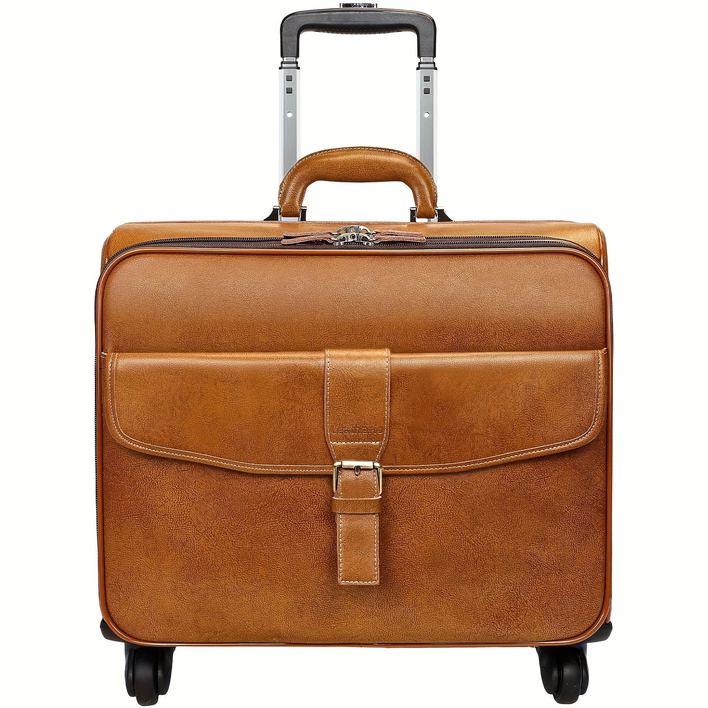 Leathario Travel Luggage, Wheeled Luggage, Men's Luggage Bag, Wheeled Genuine Leather Laptop Briefcase, Carry-on Suitcase, Local Warehouse, Christmas/Halloween
