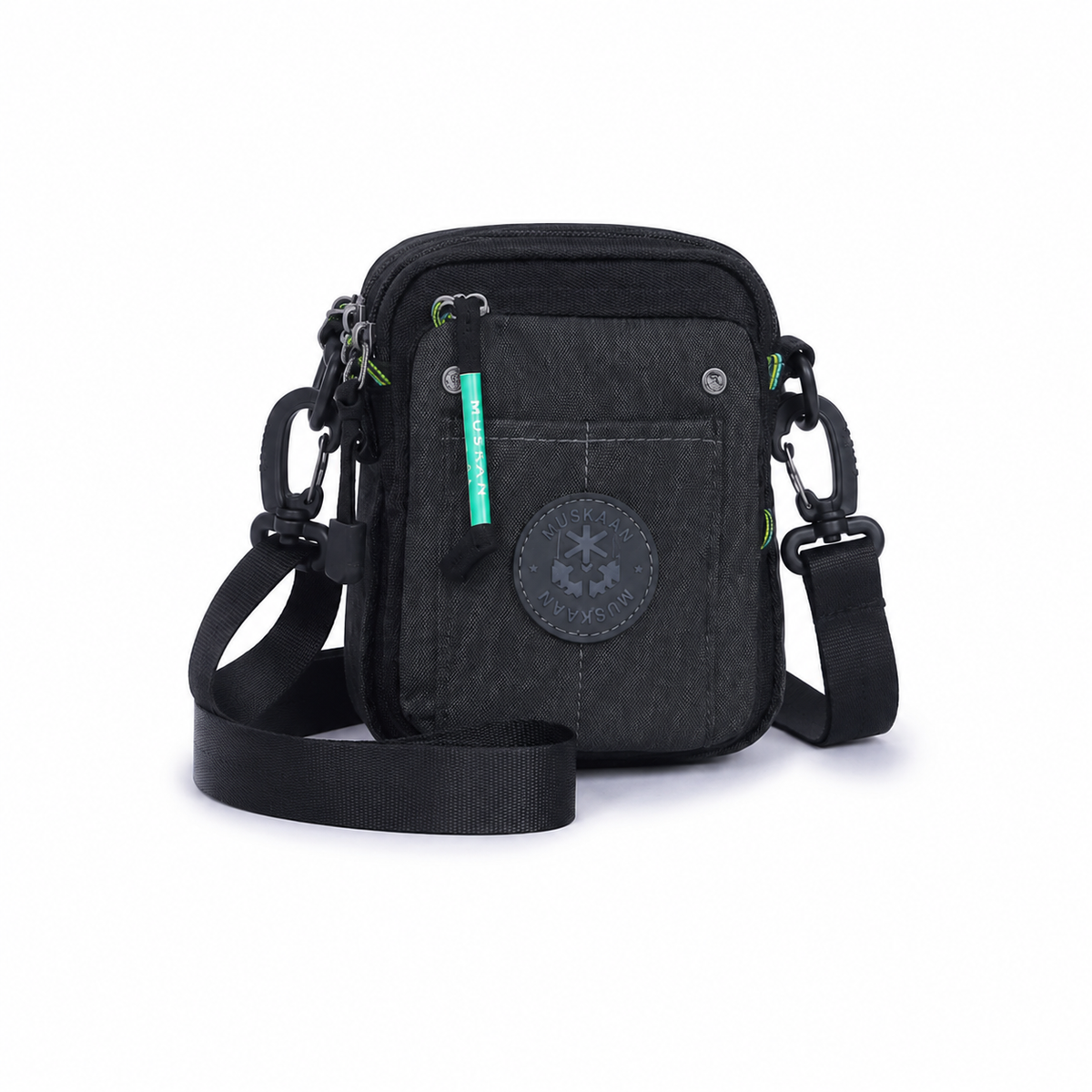 Compact Multi-Pocket Crossbody Shoulder Bag