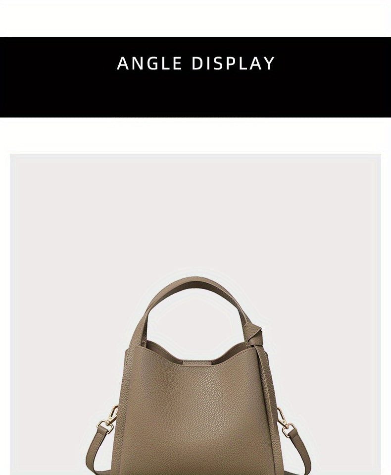 Bag for Women'S Spring And Summer New Collection, Crossbody Bag, 2025 Genuine Leather Bucket Bag, Bags Fashion Trend Handbag