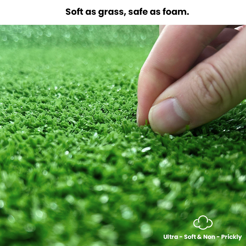 High-Realistic Artificial Grass Turf with Rubber Backing – Soft Fake Grass, No Watering/Mowing/Fertilizing, Saves Time & Water, Year-Round Green, Ideal for Indoor/Outdoor, Yard, Balcony, Thanksgiving decorations, Christmas