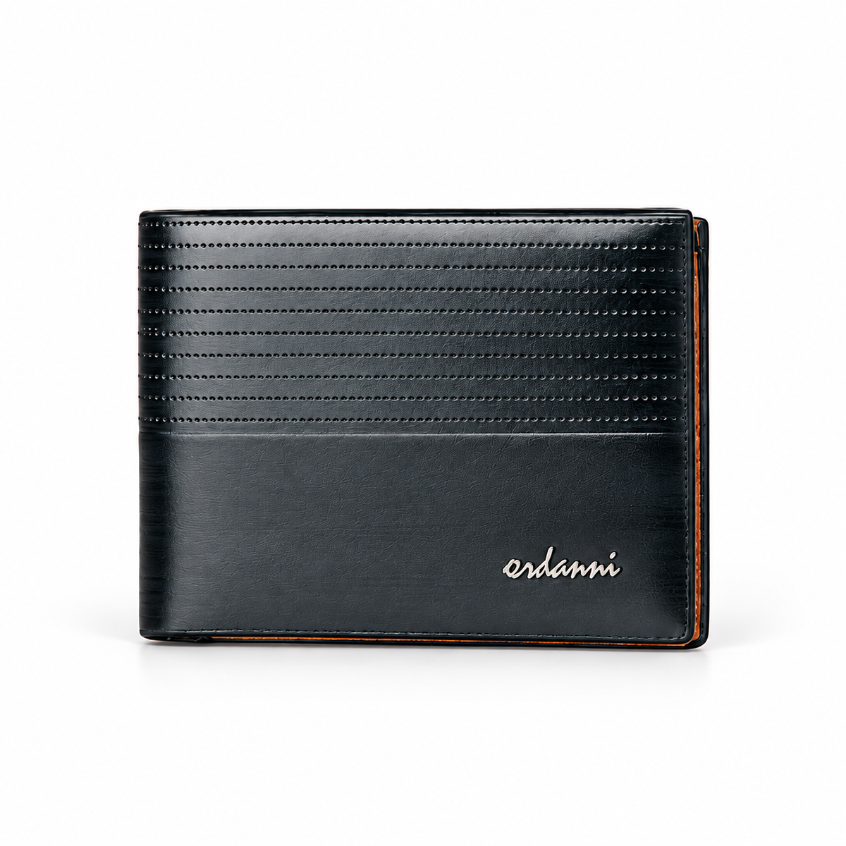 Premium Black Textured Leather Bifold Wallet