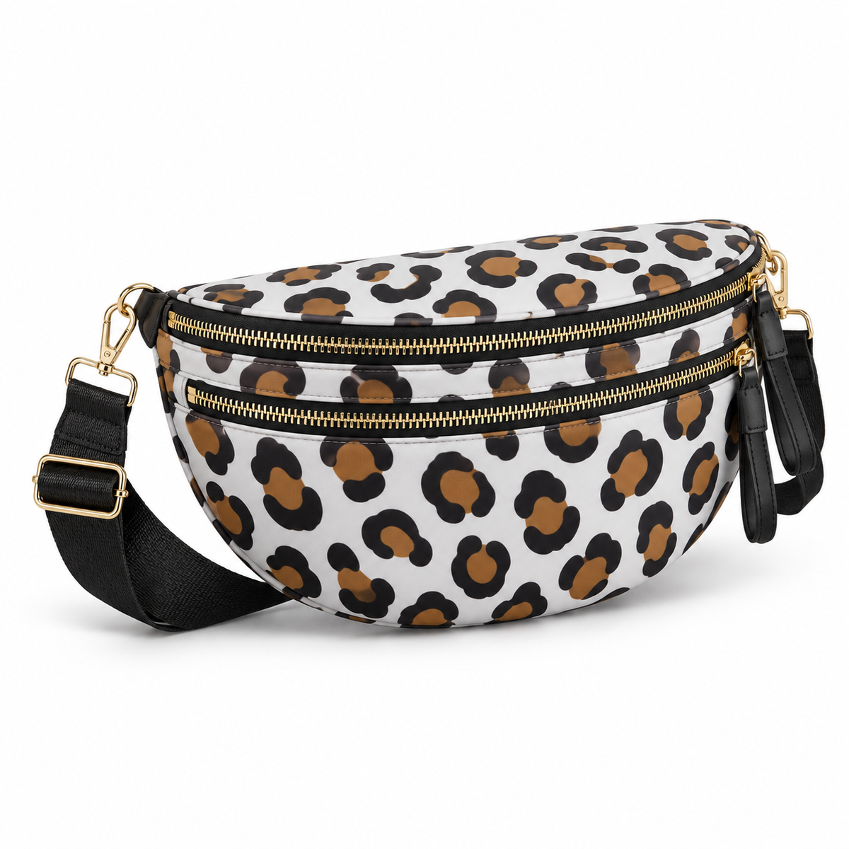 Chic Leopard Print Sling Crossbody Bag