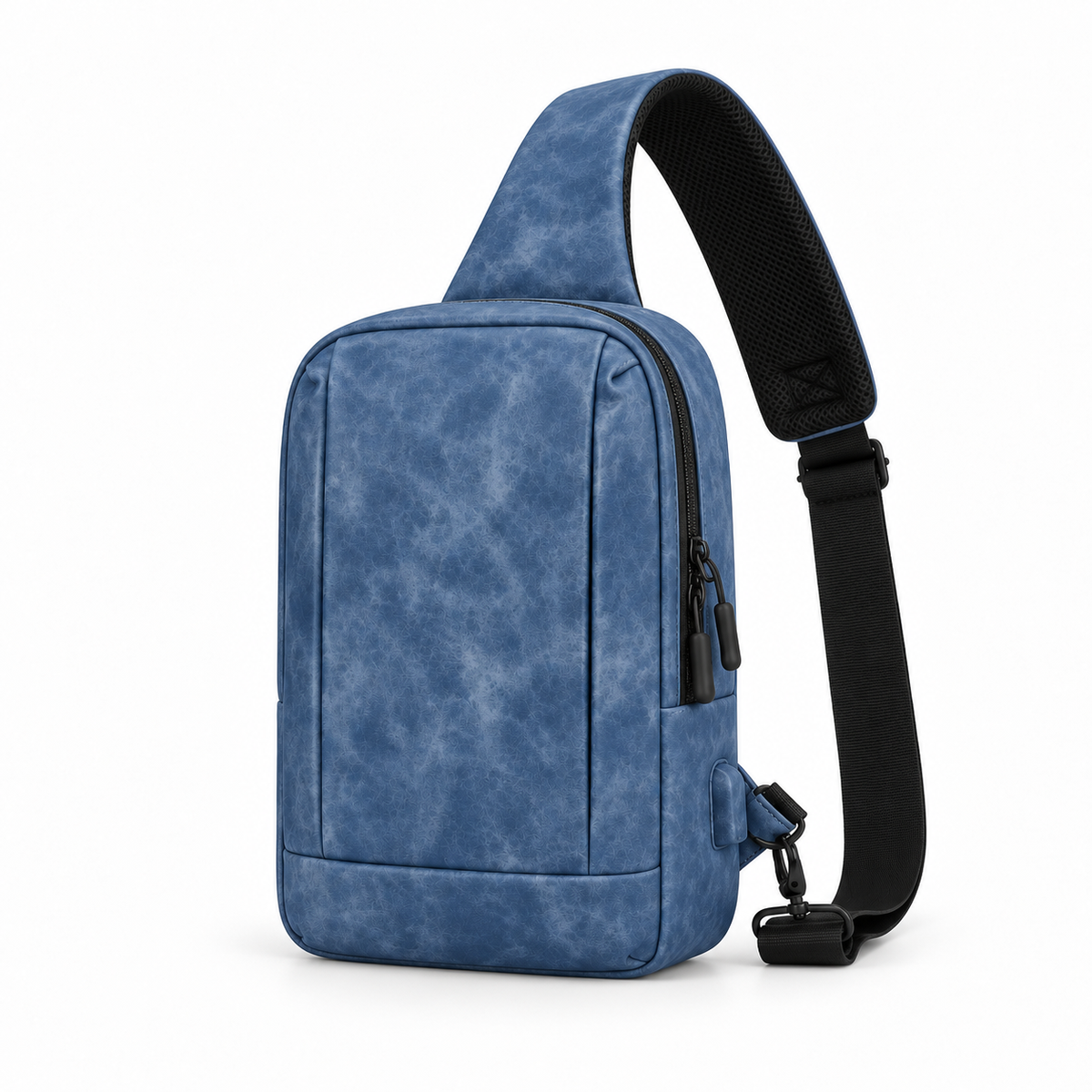 Blue Vintage Style Crossbody Sling Bag