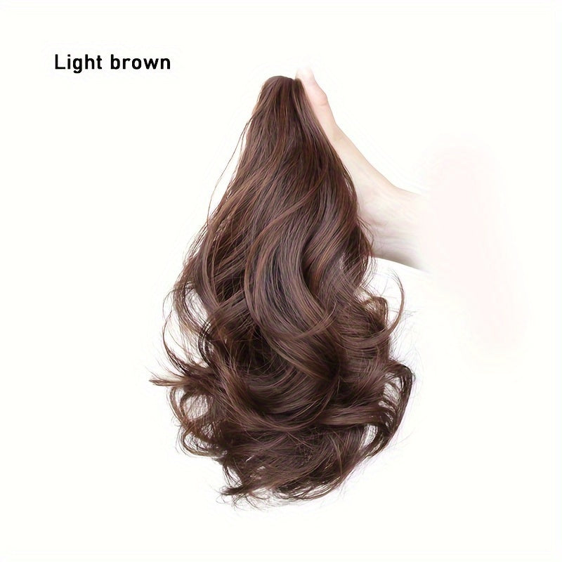 Claw Ponytail Medium Long Curly Wavy Synthetic Hair Extensions
