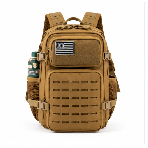 Khaki 25L Tactical Outdoor Military Backpack