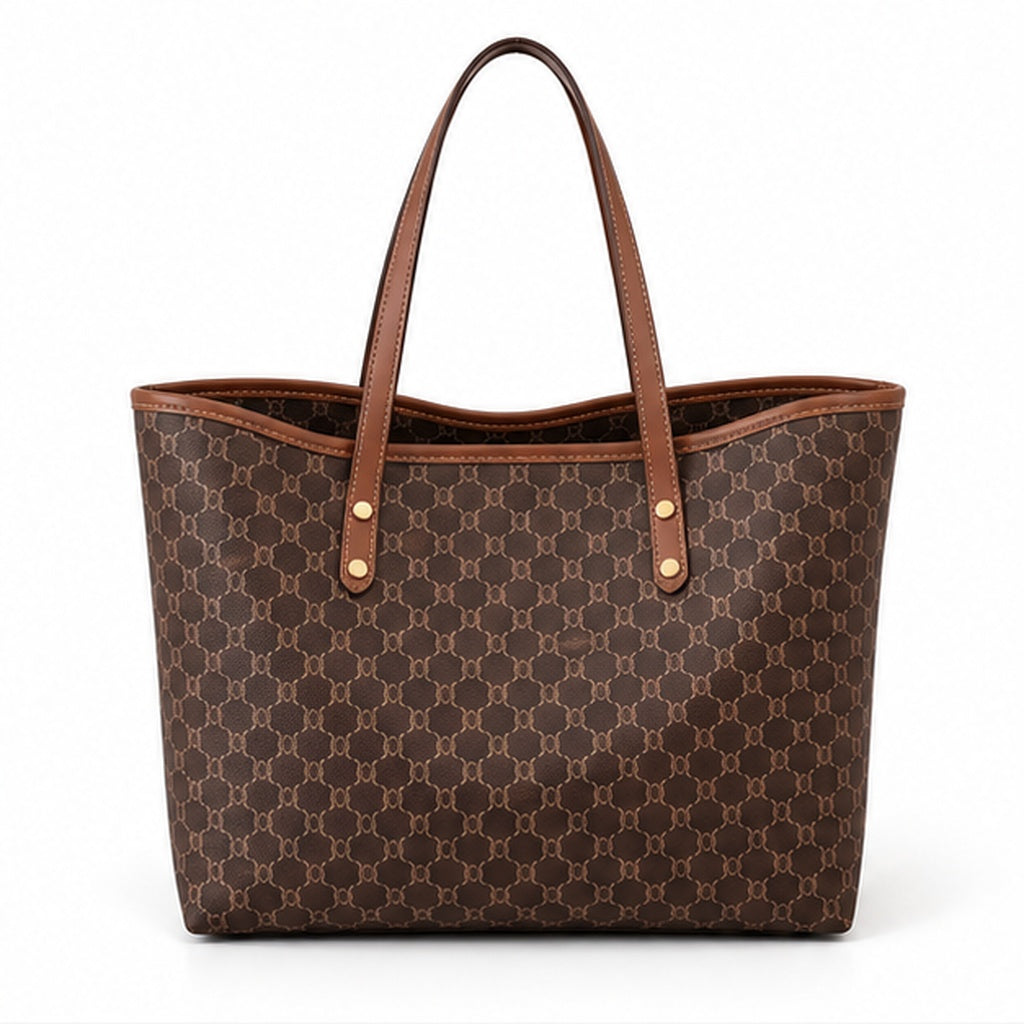 Classic Brown Monogram Everyday Tote Bag